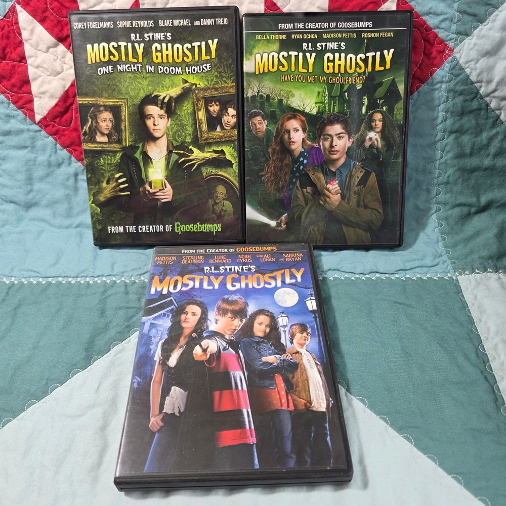 Universal RL Stine Mostly Ghostly DVD Trilogy Kids Multi-Color Fantasy Horror